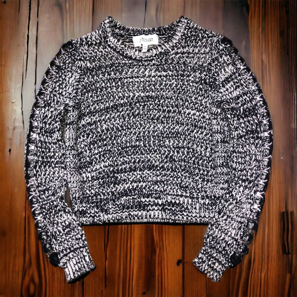 Derek Lam 10 Crosby M Eyelet-Embellished Open-knit Cotton Sweater